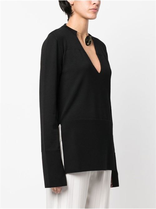 V-neck wool sweater JIL SANDER | J02GP0116J14595001